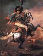 Theodore Gericault An Officer of the Imperial Horse Guards Charging Germany oil painting artist